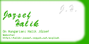 jozsef halik business card